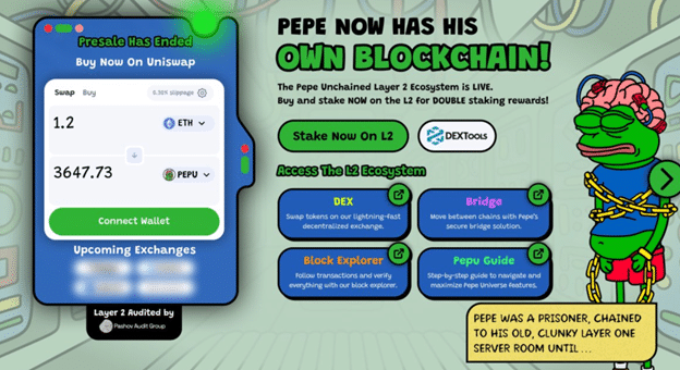 Pepe Unchained forecast: PEPU captures 50% of PEPE trading volume post-listing - 2