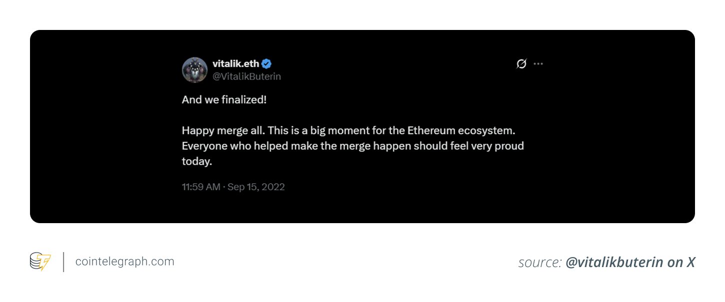 Vitalik Buterin's post on the Merge Vitalik Buterin's post on the Merge